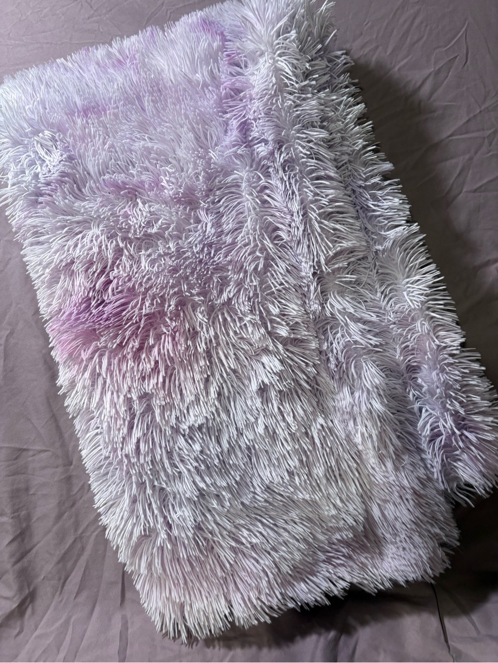 Plush Shag Throw Blanket - Lavender